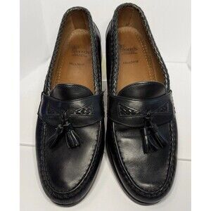 Allen Edmonds Men's Maxfield Black Leather Tassel Dress Loafers Shoes Size 11.5